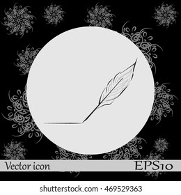 Feather icon.