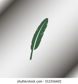 Feather icon.