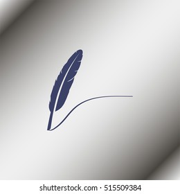 Feather icon.