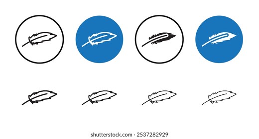 Ícone de Difusão Conjunto de logotipos preto de vetor de arte de linha