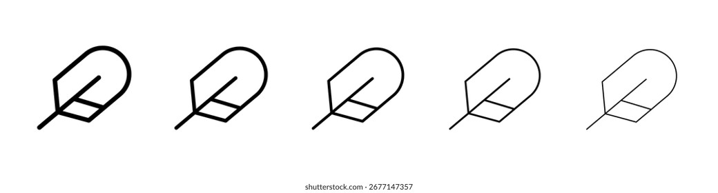 Icono de pluma signo de Vector blanco y negro