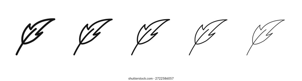 Diseño del icono de la pluma, logotipo, App, UI. Ilustración vectorial, EPS