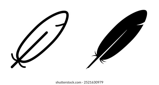Feather icon illustration vector design template