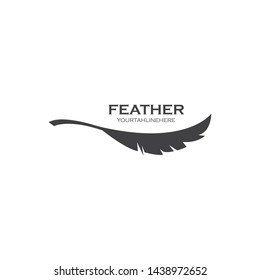 feather icon illustration vector template design