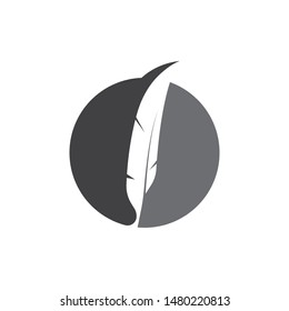 feather icon illustration vector template design
