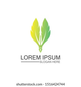 Feather icon illustration vector template design
