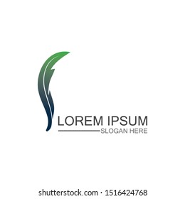 Feather icon illustration vector template design