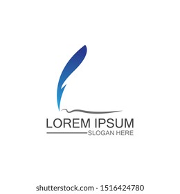 Feather icon illustration vector template design