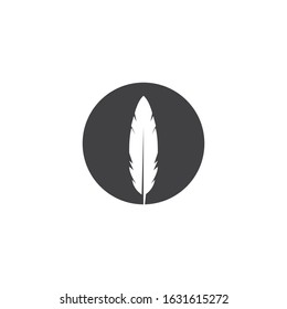 feather icon illustration vector template design