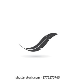 feather icon illustration vector template design