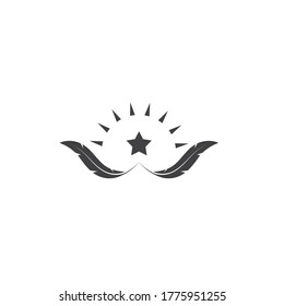 feather icon illustration vector template design