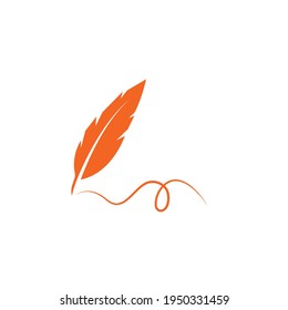 feather icon illustration vector template design