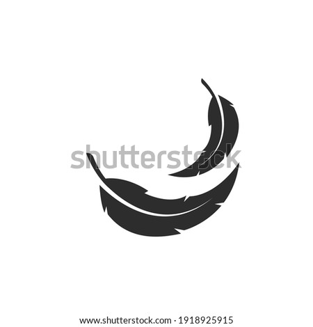 feather icon illustration vector template design