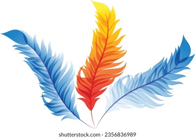 Feather icon illustrator vector design