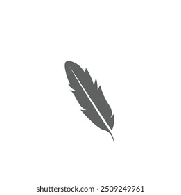 Feather icon isolated on background Pen feather icon. Simple illustration of pen feather vector icon for web design isolated spirtual decoration Feather logo icon. calligraphy symbol on white