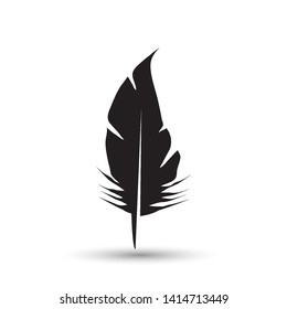 Feather icon isolated on white background