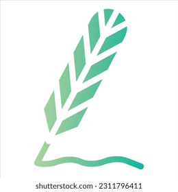 icono de pluma con vektor aislado y fondo transparente