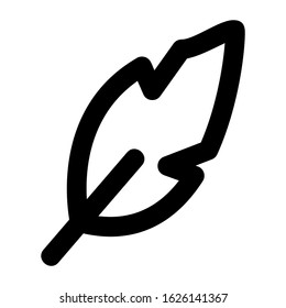 feather icon or logo isolated sign symbol vector illustration - high quality black style vector icons
