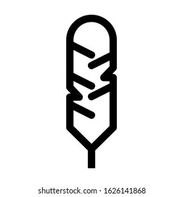 feather icon or logo isolated sign symbol vector illustration - high quality black style vector icons
