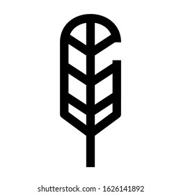 feather icon or logo isolated sign symbol vector illustration - high quality black style vector icons
