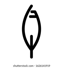 feather icon or logo isolated sign symbol vector illustration - high quality black style vector icons
