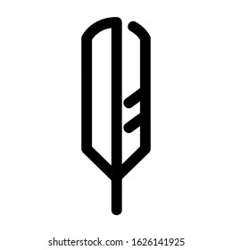 feather icon or logo isolated sign symbol vector illustration - high quality black style vector icons
