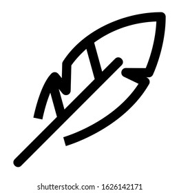 feather icon or logo isolated sign symbol vector illustration - high quality black style vector icons

