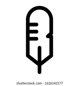 feather icon or logo isolated sign symbol vector illustration - high quality black style vector icons
