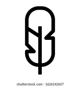 feather icon or logo isolated sign symbol vector illustration - high quality black style vector icons
