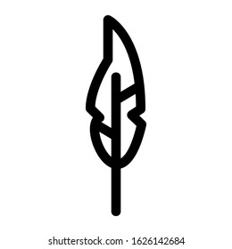 feather icon or logo isolated sign symbol vector illustration - high quality black style vector icons
