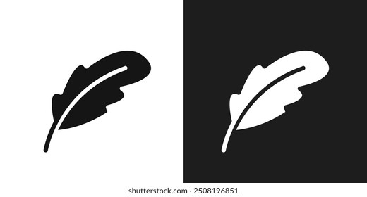 Feather icon logo set vector