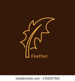 Feather Icon, Feather logo vector