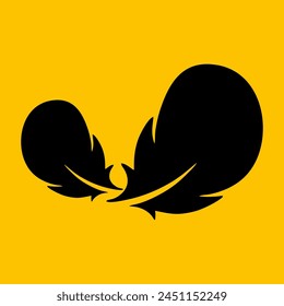 feather icon on yellow editable background