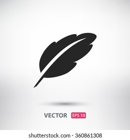 feather icon. One of set web icons