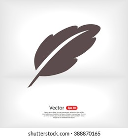 feather icon. One of set web icons