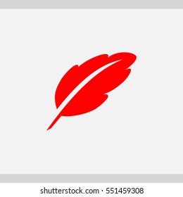 feather icon. One of set web icons