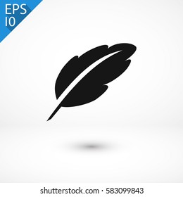 feather icon. One of set web icons