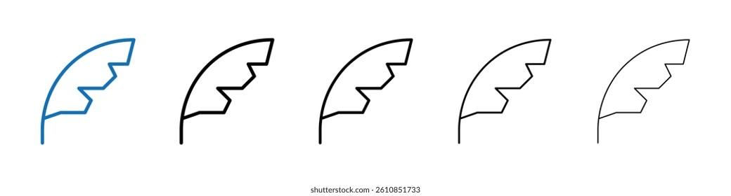 Feather icon Outline vector logo for web ui