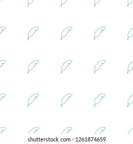 feather icon pattern seamless white background. Editable line feather icon. feather icon pattern for web and mobile.