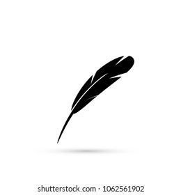 Feather Icon. pen writing