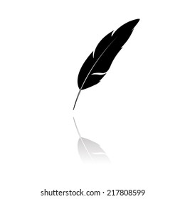 Feather Icon with shadow