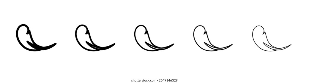 feather icon simple vector outline logo
