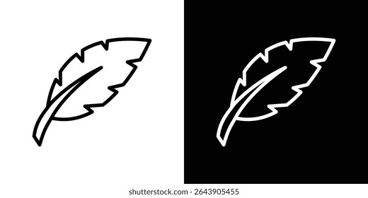 Feather icon symbol concept for graphic design, Website, UI. EPS
