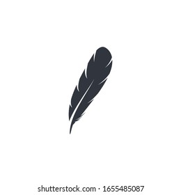 Feather icon symbol illustration design