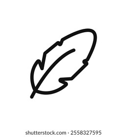 Feather icon Symbol mark in Outline style
