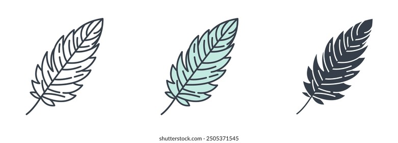 Feather icon symbol vector illustration isolated on white background