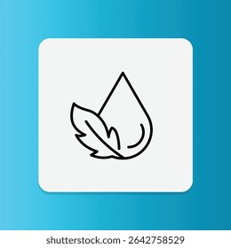 The feather icon symbolizes softness, light fabric, and allergy-friendly laundry care.	
