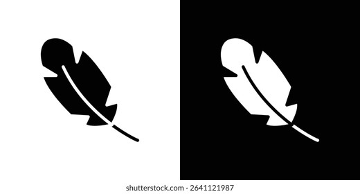 Feather icon symbols. Vector illustration.