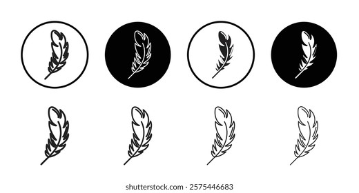 Feather icon Thin line art collection