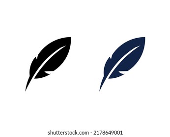 Feather icon trendy design template